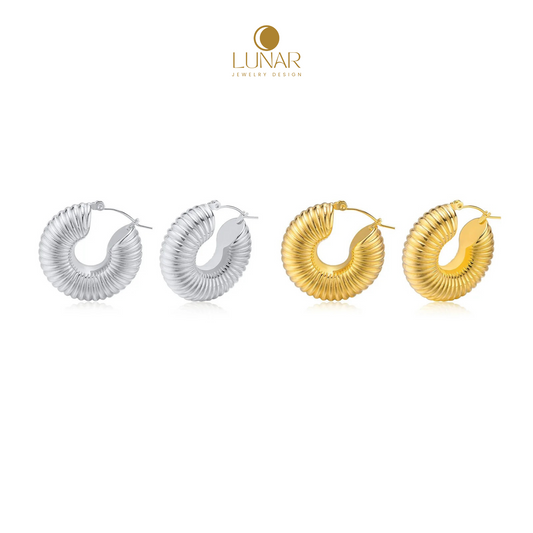 Lunar Bold Coil Hoops