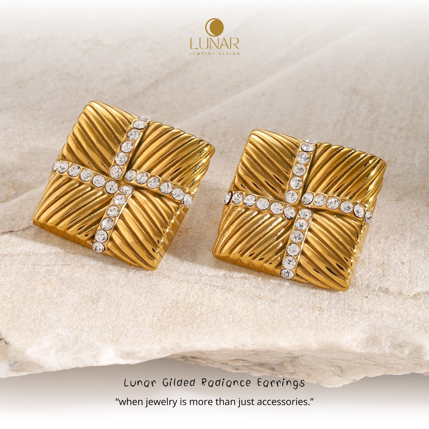 Lunar Gilded Radiance Earrings